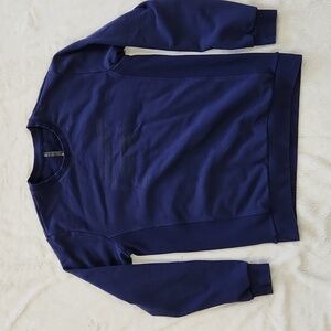 Fabletics The Year Round Terry Crewneck Navy Blue Men's Sweatshirt | Size Medium